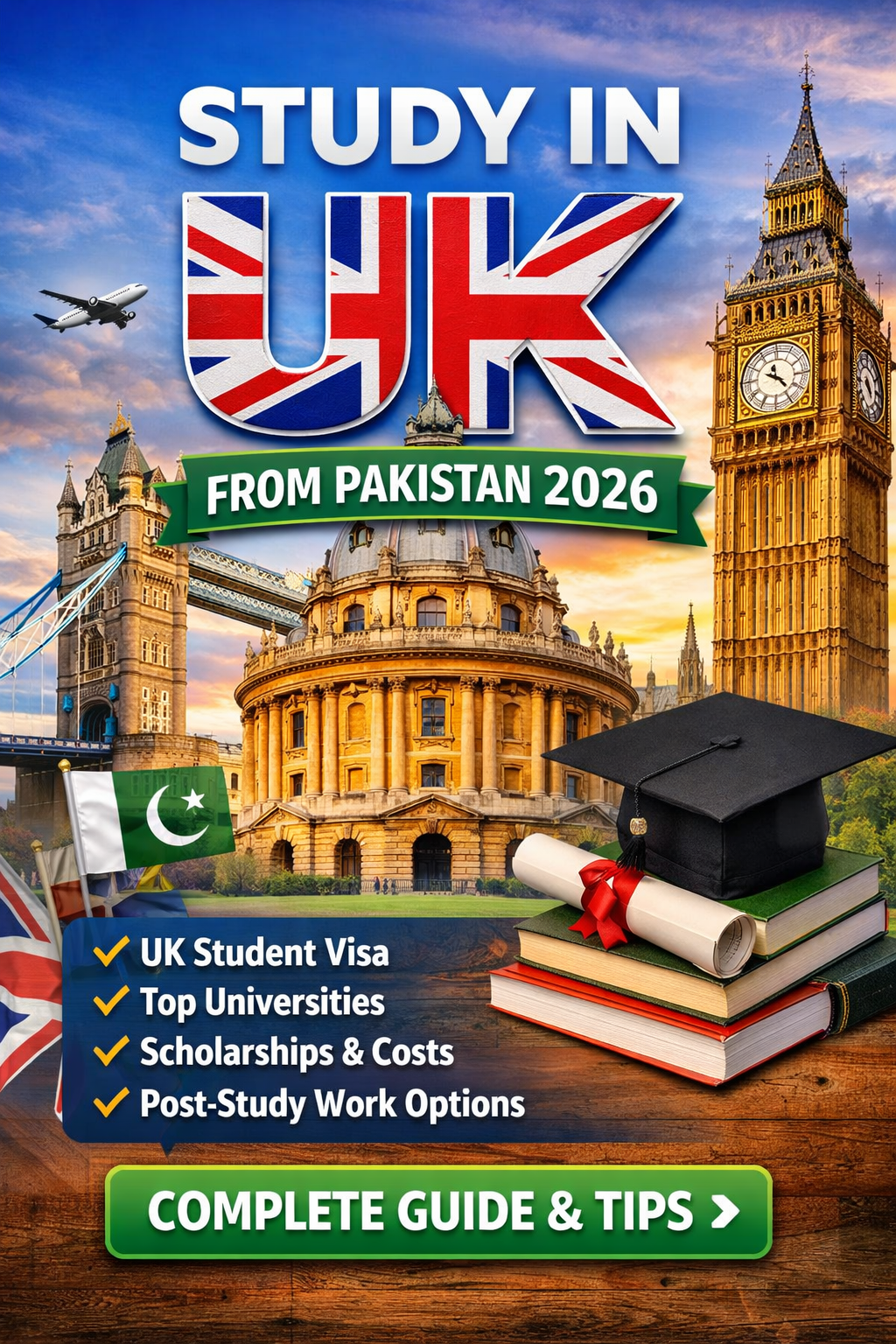 Study in UK from Pakistan 2026 | Visa, Universities & Scholarships Guide